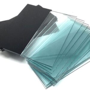 Welding glass white and black